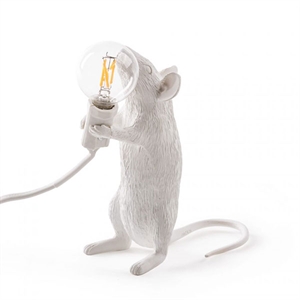 Seletti Mouse Step Standing Bordlampe Hvid