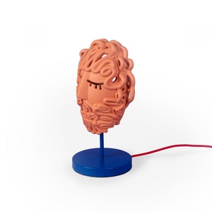 Seletti Magna Graecia Collection Ulysse Mask Bordlampe Terracotta/Blå