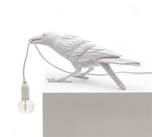 Seletti Bird Playing Bordlampe Hvid