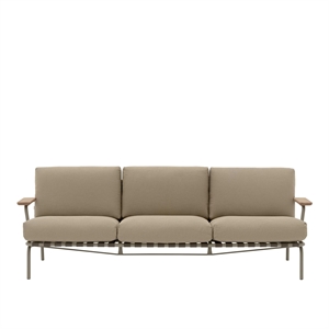 Muuto Settle Udendørs 3-Personers Sofa Ribbed Weave 5/Taupe