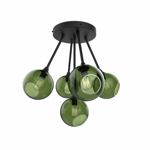 Design by Us Ballroom Molecule Loftlampe Army/Sort
