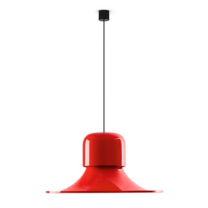 Stilnovo Campana Pendel Glossy Gray/Rød
