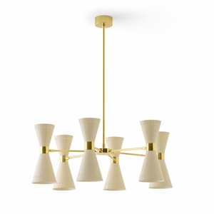 Stilnovo Megafono Pendel 12 Guld/Ivory