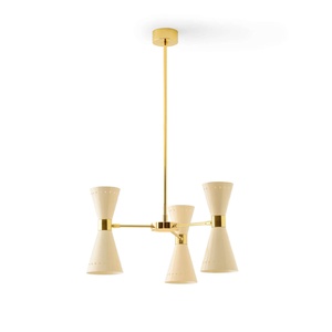 Stilnovo Megafono Pendel 6 Guld/Ivory