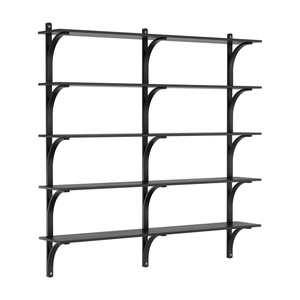 Swedese Levi Hylde 180 cm 5 Hylder Mæssing/Sortbejdset Ask