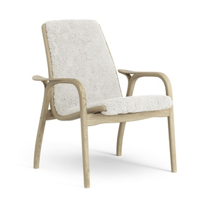 Swedese Laminett Lænestol Egefiner/Off White/Fåreskind