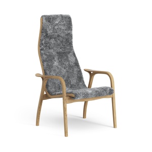 Swedese Lamino Lænestol Høj Olieret Eg/Scandinavian Grey/Fåreskind