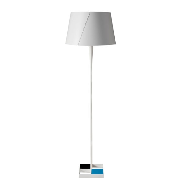 Køb TATO De-Lux D4 Gulvlampe Blå & Mat Hvid