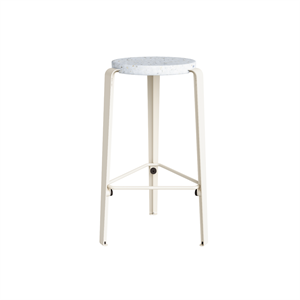 TipToe MI LOU Skammel Genanvendt Plastik Hvid/Cream White