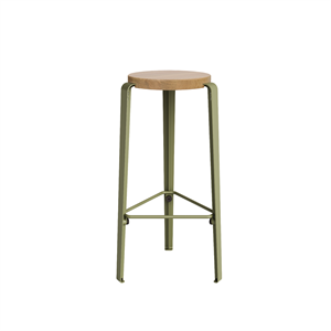 TipToe BIG LOU Skammel Egetræ/Khaki Green