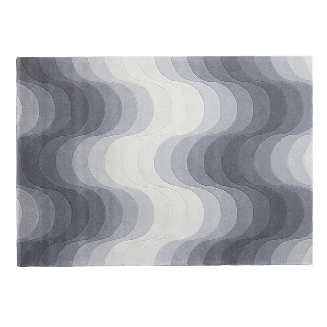 Verpan Wave Gulvtæppe Grå fra Verner Panton