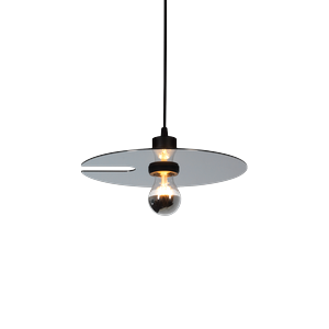 Wever & Ducré MIRRO 1.0 Pendel Mat Sort/Sort Krom