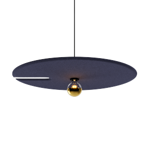 Wever & Ducré MIRRO Soft 3.0 Pendel Felt Indigo Blue