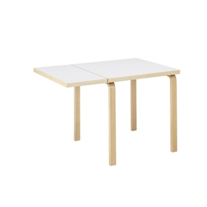 artek Aalto DL81C Spisebord Med Klap Hvid