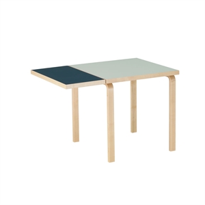 artek Aalto DL81C Spisebord Med Klap Smokey Blue/Vapour
