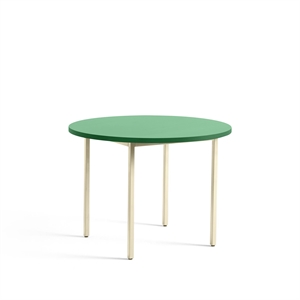 HAY Two-Colour Spisebord Ø105 Ivory/Green mint