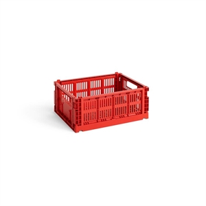 HAY Colour Crate Opbevaringskasse Medium Rød