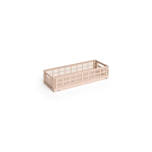 HAY Colour Crate Opbevaringskasse Mini Oblong Powder