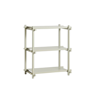 HAY Woody Shelving 2.0 Reol Lille Smokey Grey/Stål