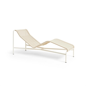 HAY Palissade Cord Chaise Logue Creme Hvid