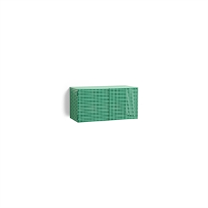 HAY Perforated Kabinet Til Væg Lille Soft Jade