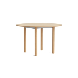 HAY Annex Round Spisebord Ø120 Lakeret Eg/Anodiseret Aluminium