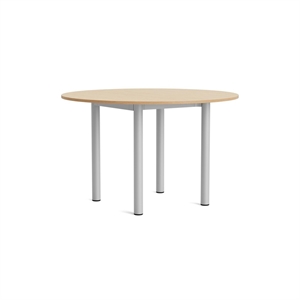 HAY Annex Round Spisebord Ø120 Lakeret Eg/Aluminium