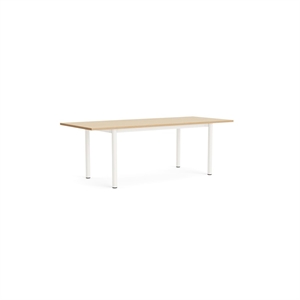 HAY Annex Overhang Spisebord L220 Lakeret Eg/Creme Hvid