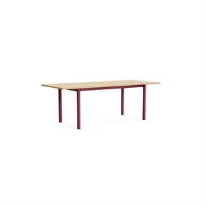 HAY Annex Overhang Spisebord L220 Lakeret Eg/Barn Red