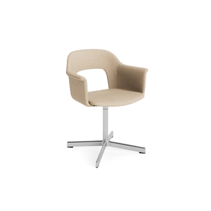 HAY Layout 234 Spisebordsstol Med Armlæn & Swivel Metaphor 035/Aluminium