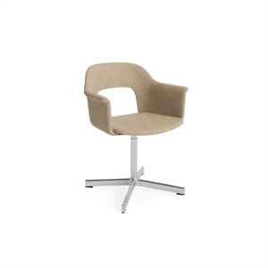 HAY Layout 234 Spisebordsstol Med Armlæn & Swivel Turf Sand/Aluminium