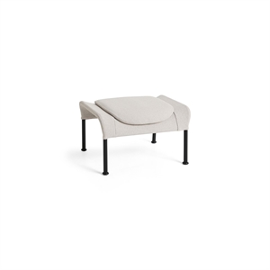 HAY O2 Ottoman Soft Light Grey/Sort