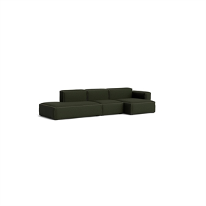 HAY Mags Soft Low 3-Personers Sofa Kombination 4 Højre Maglia Dark Green