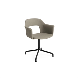 HAY Layout 254 Spisebordsstol Med Armlæn & Swivel Naveli 133/Sort