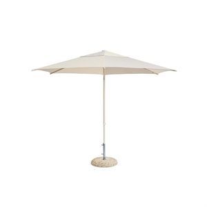 HAY Terrazza Hexagon Parasol Off-White/Grå