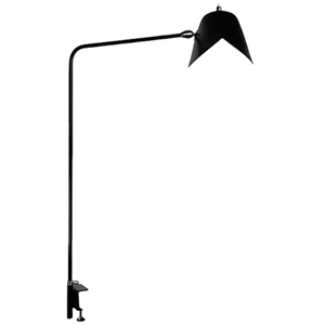 Serge Mouille Simple Agrafée Skrivebordslampe Sort