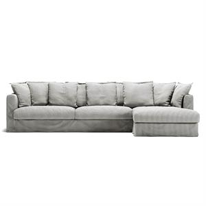 Decotique Le Grand Air 3-Personers Sofa Venstrevendt Ash Stripe/Hør