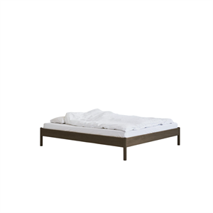 Rye Sleep Alken Sengestel Uden Sengegavl 200x200 Røget Eg
