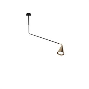 TOOY Gordon 561.11C Loftlampe Mat Sort/Børstet Messing