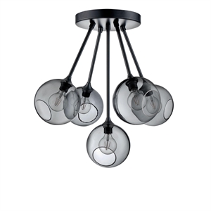 Design by Us Ballroom Molecule Loftlampe Smoke/Sort