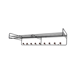 Maze Bill Hattehylde L 102 cm Sort / Valnød