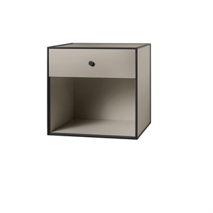 Audo Frame 49 With One Drawer, 42x49x49, Sand