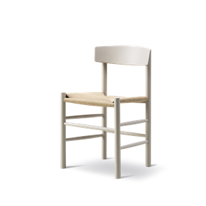Fredericia Furniture Mogensen J39 Spisebordsstol Pebble Grey/Papir Garn