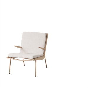 &Tradition Boomerang HM2 Lænestol M. Armlæn Hvid Olieret Eg/Loop Cream
