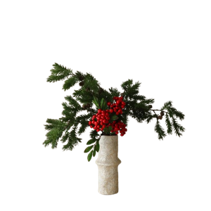 Botané Winter Garnet Buket Rød