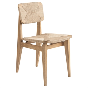 Gubi C-Chair Spisebordsstol Papirsnøre/Olieret Eg