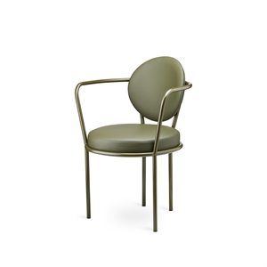 Design By Us Casablanca Spisebordsstol Læderpolstret Grøn