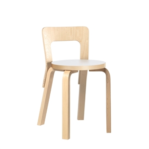 artek 65 Spisebordsstol Hvidlamineret Birk