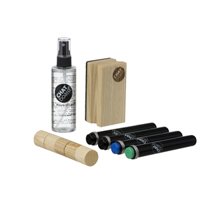 Chat Board Woody Starter Sæt Til Tavler Eg/Sort/Blå/Grøn