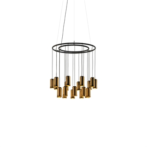 Santa & Cole Cirio Chandelier S Pendel Poleret Messing